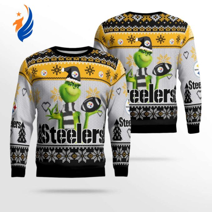 Pittsburgh Steelers The Grinches Christmas AOP Ugly Sweater Pittsburgh Steelers The Grinches Christmas AOP Ugly Sweater