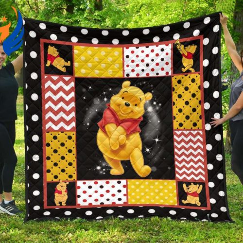 Pooh Quilt Blanket Winnie The Pooh Gift For Fan, Quilt Blanket