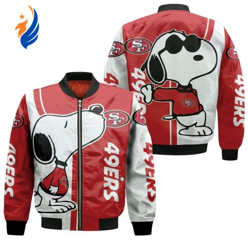 San Francisco 49Ers Snoopy Lover Bomber Jacket  – Gift for Men Women