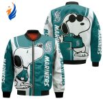 Seattle Mariners Snoopy Lover Bomber Jacket  – Gift for Men Women Seattle Mariners Snoopy Lover Bomber Jacket  – Gift for Men Women