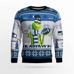 Seattle Seahawks The Grinches Christmas AOP Ugly Sweater