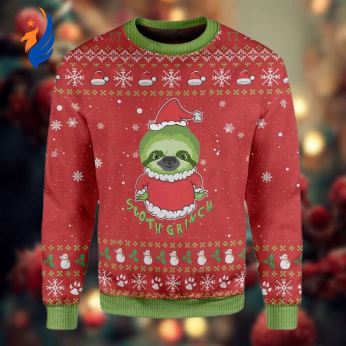 Sloth Grinches Ugly Christmas Sweater Cute Design Xmas Sweater Gifts For Sloth Lovers Sloth Grinches Ugly Christmas Sweater Cute Design Xmas Sweater Gifts For Sloth Lovers