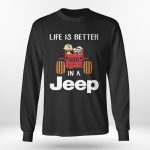 Life Is Better in a Jeep T-shirt: Snoopy & Charlie Brown Design