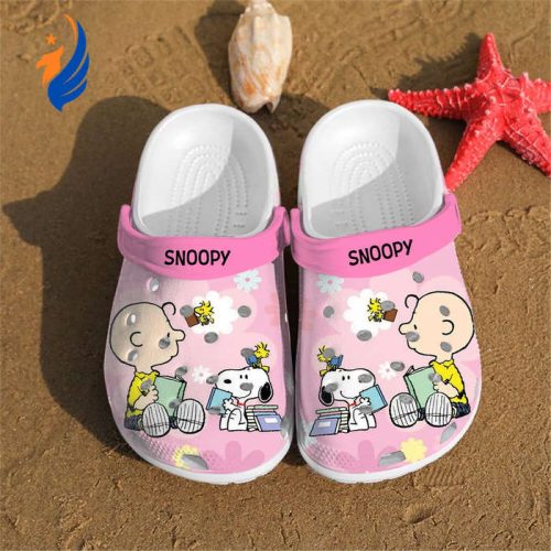 Snoopy And Charlie Love Books Cartoon Unisex Clogs Shoes Snoopy And Charlie Love Books Cartoon Unisex Clogs Shoes