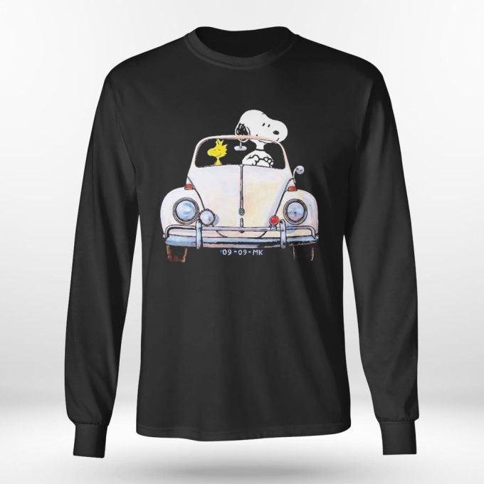 Snoopy & Woodstock Driving Car T-shirt 09 09 Mk Design
