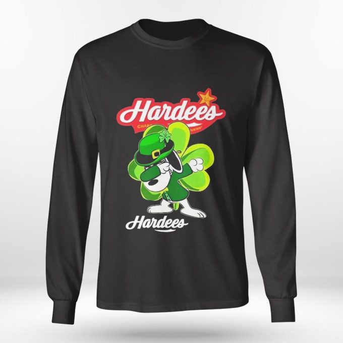 Snoopy Dabbing & Hardees St Patricks Day Shirt Hoodie: Unique & Festive Apparel for Celebrating the Irish Spirit!