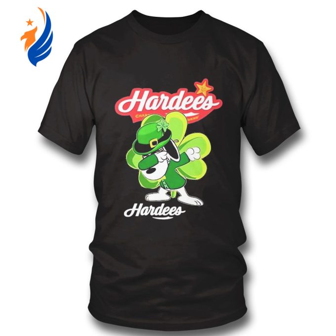 Snoopy Dabbing & Hardees St Patricks Day Shirt Hoodie: Unique & Festive Apparel for Celebrating the Irish Spirit!