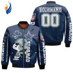 Snoopy Dallas Cowboys Fans Personalized Bomber Jacket Snoopy Dallas Cowboys Fans Personalized Bomber Jacket