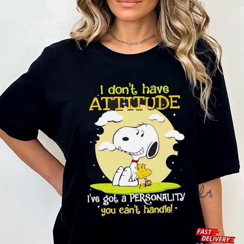 Snoopy Attitude vs Personality T-shirt Hoodie – Unleash Your Style with This Playful Design! Snoopy Attitude vs Personality T-shirt Hoodie – Unleash Your Style with This Playful Design!