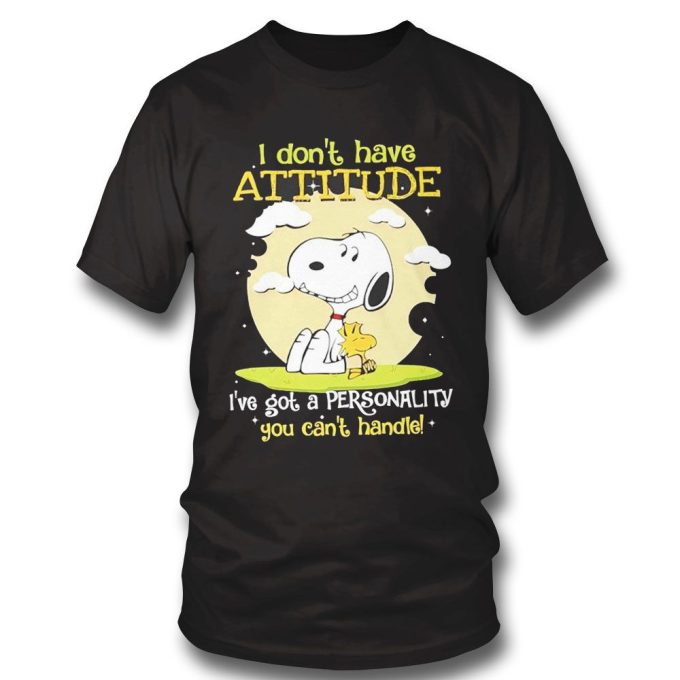 Snoopy Attitude vs Personality T-shirt Hoodie – Unleash Your Style with This Playful Design!
