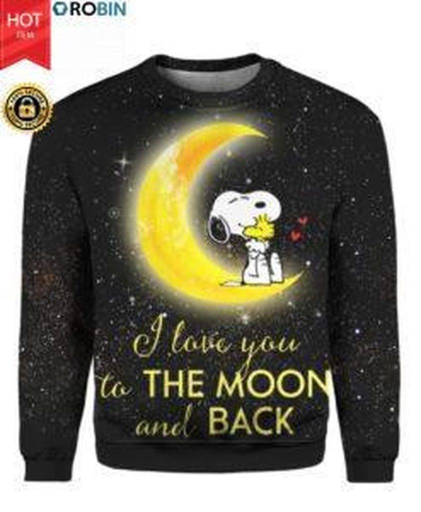 Snoopy I Love You To The Moon And Back 3D Shirt Sweater Hoodie 3D All Over Print Hoodie, Zip-up Hoodie Snoopy I Love You To The Moon And Back 3D Shirt Sweater Hoodie 3D All Over Print Hoodie, Zip-up Hoodie