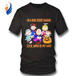 Snoopy Halloween Shirt: Dark Desert Highway Jeep Design with Cool Wind & Peanut Theme Snoopy Halloween Shirt: Dark Desert Highway Jeep Design with Cool Wind & Peanut Theme