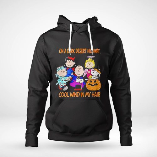 Snoopy Halloween Shirt: Dark Desert Highway Jeep Design with Cool Wind & Peanut Theme Snoopy Halloween Shirt: Dark Desert Highway Jeep Design with Cool Wind & Peanut Theme