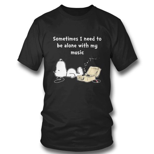 Snoopy Music T-shirt: Get in Tune with Solitude – Perfect for Those Who Need Alone Time