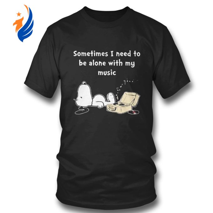 Snoopy Music T-shirt: Get in Tune with Solitude – Perfect for Those Who Need Alone Time