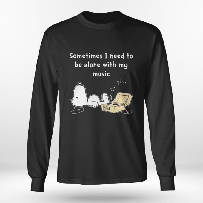 Snoopy Music T-shirt: Get in Tune with Solitude – Perfect for Those Who Need Alone Time
