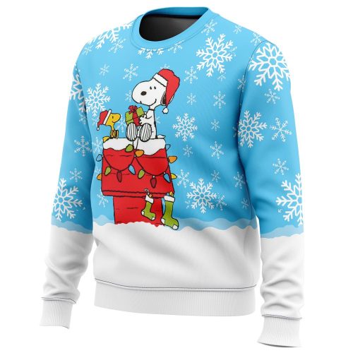 Snowy Christmas Snoopy Ugly Christmas Sweater Snowy Christmas Snoopy Ugly Christmas Sweater