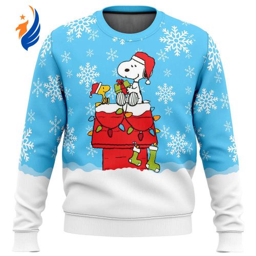 Snowy Christmas Snoopy Ugly Christmas Sweater Snowy Christmas Snoopy Ugly Christmas Sweater
