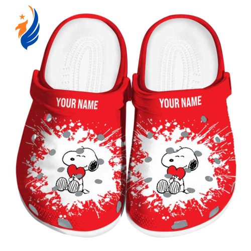 Soft And Comfortable Snoopy Red Clogs Shoes Soft And Comfortable Snoopy Red Clogs Shoes