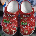 Special Design Snoopy Merry Christmas Red Clogs Special Design Snoopy Merry Christmas Red Clogs