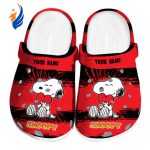 Special Design Snoopy Red Color Clogs Shoes