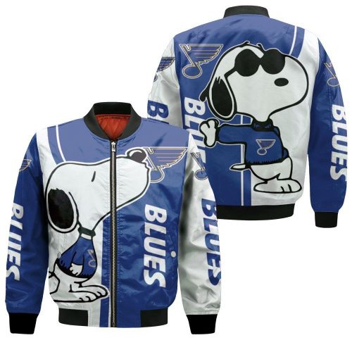 St. Louis Blues Snoopy Lover Bomber Jacket  – Gift for Men Women