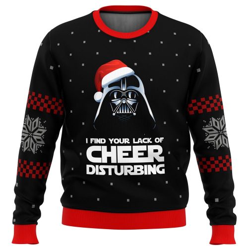 Star Wars Vader Lack of Cheer Ugly Christmas Sweater Star Wars Vader Lack of Cheer Ugly Christmas Sweater