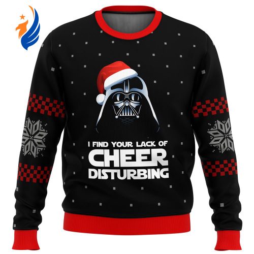 Star Wars Vader Lack of Cheer Ugly Christmas Sweater Star Wars Vader Lack of Cheer Ugly Christmas Sweater