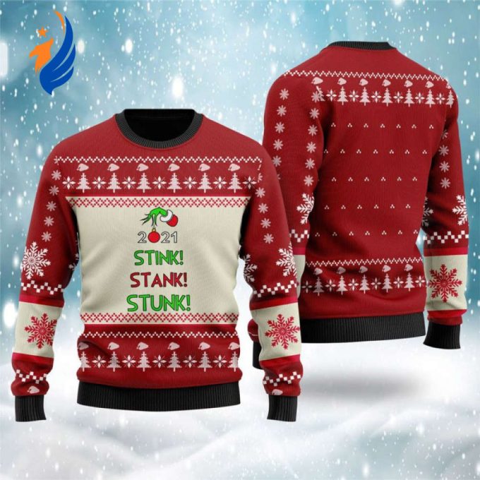 Stink Stank Stunk Grinches Ugly Christmas Sweater, Christmas Ugly Sweater,Christmas Gift,Gift Christmas 2022