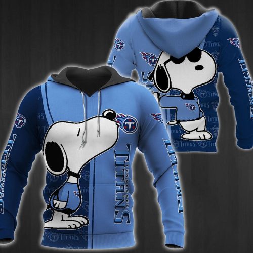 Tennessee Titans NFL Snoopy 3d All Over Printed Hoodie Tennessee Titans NFL Snoopy 3d All Over Printed Hoodie