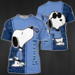 Tennessee Titans NFL Snoopy 3d All Over Printed Hoodie