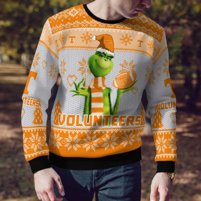 Tennessee Volunteers The Grinches Christmas AOP Ugly Sweater