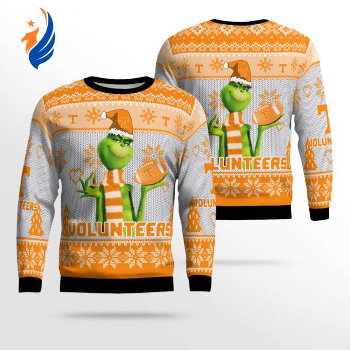 Tennessee Volunteers The Grinches Christmas AOP Ugly Sweater