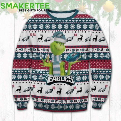 The Grinches Philadelphia Eagles Ugly Christmas Sweater The Grinches Philadelphia Eagles Ugly Christmas Sweater