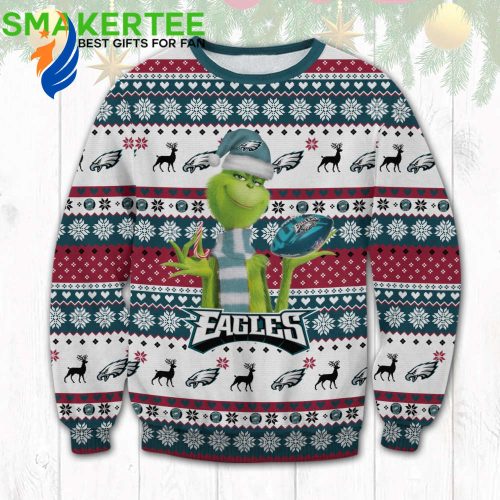The Grinches Philadelphia Eagles Ugly Christmas Sweater The Grinches Philadelphia Eagles Ugly Christmas Sweater