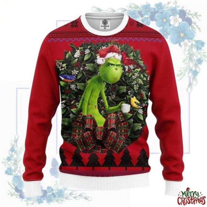 The Grinches With Cup Ugly Christmas Sweater
