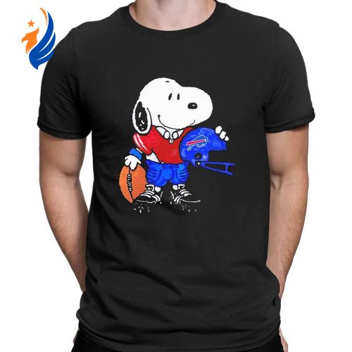 Personalized Peanuts Snoopy Red Clogs For Kids & Adults Snoopy Buffalo Bills Football T-shirt: Show Your Team Spirit with Peanuts Official Merch!