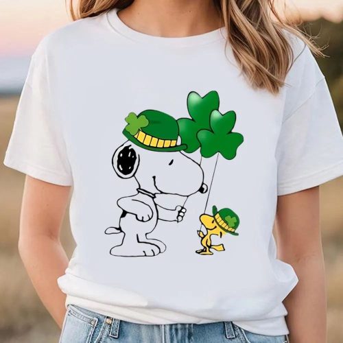 Shop Miami Dolphins Snoopy Graphic Hawaiian Shirt: Exclusive NFL Merchandise for Fans! The Snoopy And Woodstock Happy St Patrick’s Day T Shirt