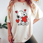 Valentines Womens Shirts, Hugging Snoopy Valentine Shirt Valentines Womens Shirts, Hugging Snoopy Valentine Shirt
