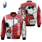 Washington Capitals Snoopy Lover Bomber Jacket – Gift for Men Women Washington Capitals Snoopy Lover Bomber Jacket – Gift for Men Women