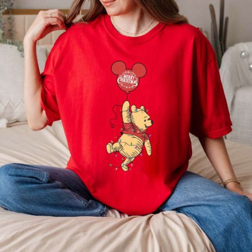 Cozy Winnie The Pooh Christmas Shirt: Comfort Colors Disney Tee featuring Mickey Minnie & Disneyland Cozy Winnie The Pooh Christmas Shirt: Comfort Colors Disney Tee featuring Mickey Minnie & Disneyland