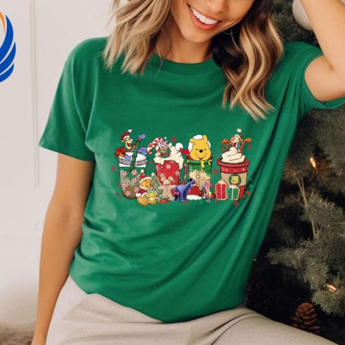Disney Christmas Coffee Latte Shirt & Friends Sweatshirt Winnie The Pooh Family Party 2024 Disney Christmas Coffee Latte Shirt & Friends Sweatshirt Winnie The Pooh Family Party 2024