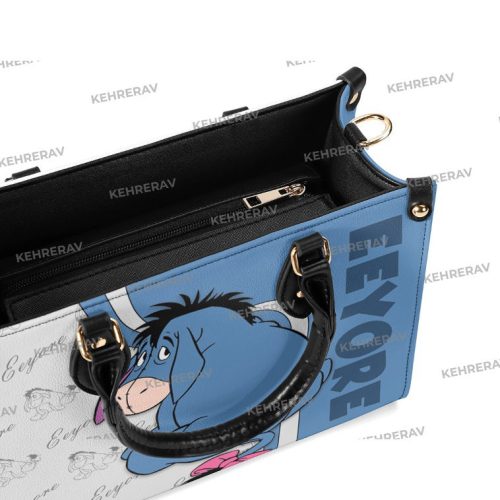 Winnie The Pooh Eeyore Leather Handbag – Cute Women s Bags & Purses: Custom Handmade Eeyore Lover s Delight!