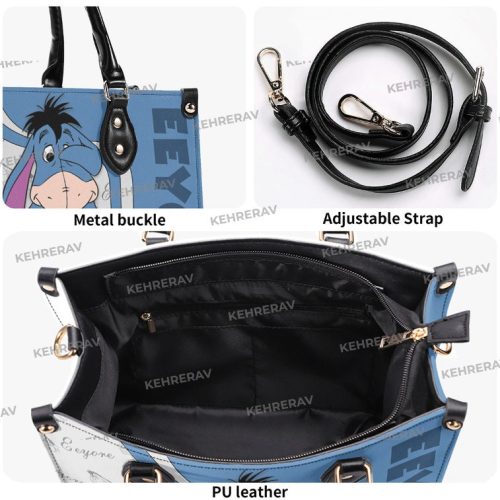 Eeyore Leather Handbag: Custom Woman Bag for Eeyore Lovers – Winnie The Pooh – Handmade & Stylish! Eeyore Leather Handbag: Custom Woman Bag for Eeyore Lovers – Winnie The Pooh – Handmade & Stylish!