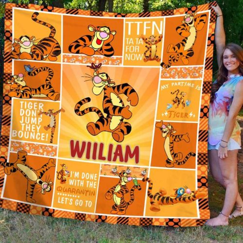 Winnie The Pooh Tigger Lover Blanket Quilt MC