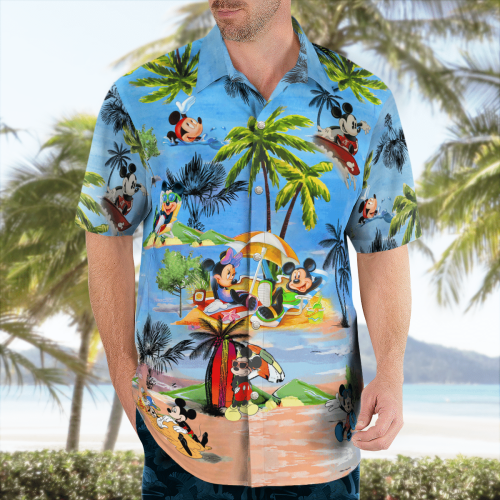 Mickey Mouse Sweet Summer Vacation Hawaiian Shirt: Stylish Disney Apparel for a Tropical Getaway