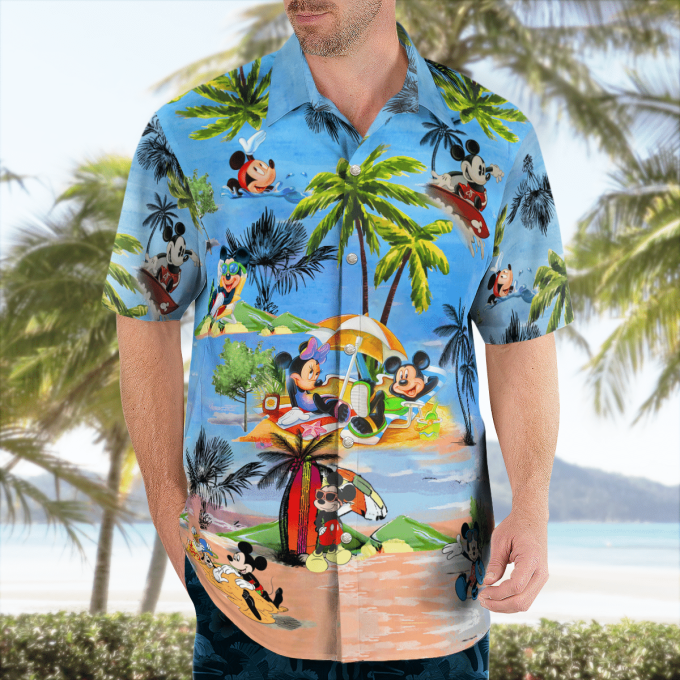 Mickey Mouse Sweet Summer Vacation Hawaiian Shirt: Stylish Disney Apparel for a Tropical Getaway