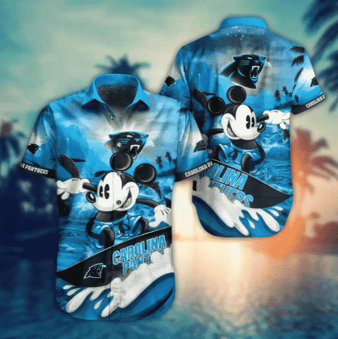 Shop the Trendy NFL Carolina Panthers Hawaiian Shirt – Mickey All Over Print for a Stylish Summer Look! Shop the Trendy NFL Carolina Panthers Hawaiian Shirt – Mickey All Over Print for a Stylish Summer Look!