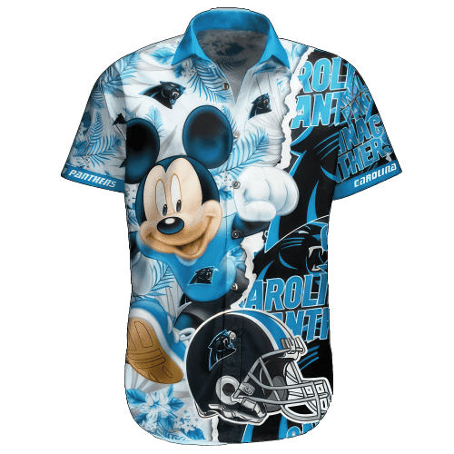 Shop the Trendy NFL Carolina Panthers Hawaiian Shirt with Short Mickey All Over Print – Limited Edition