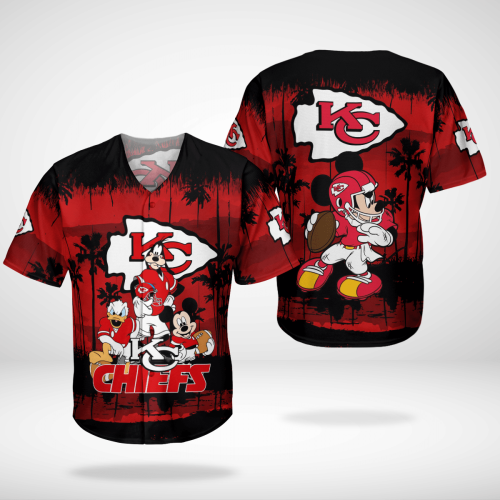 Show Your Team Spirit with Kansas City Chiefs Mickey Hawaiian Shirt – Official NFL Merchandise